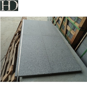 China G654 Dark Grey Granite Flamed G654 Granite Floor Tiles
