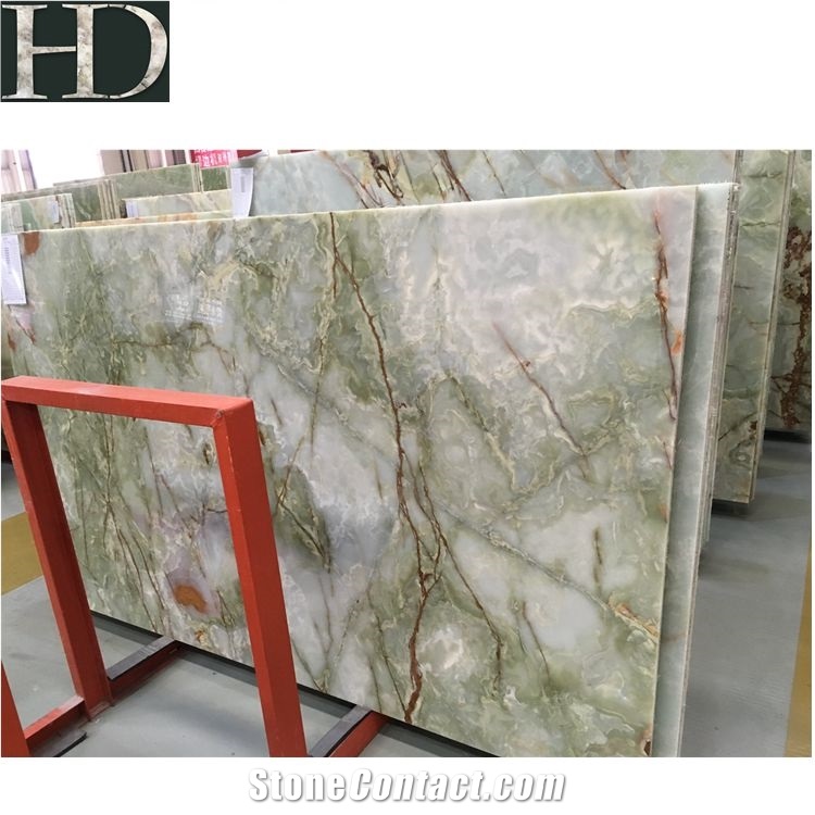 Interior Decoration Green Onyx Slab with Best Price