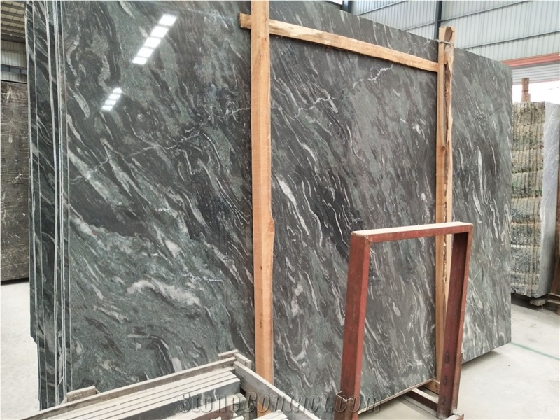 Multicolour Grain Green Grey Granite Slabs,Karcher Grey Granite Tiles