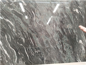 Multicolour Grain Green Grey Granite Slabs,Karcher Grey Granite Tiles