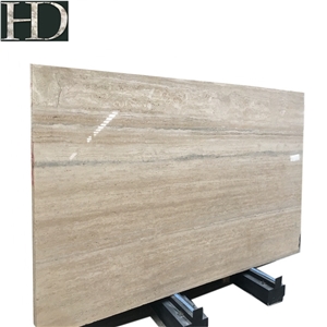 Top Quality Natural Stone Slab Italy Silver Grey Travertine Slab