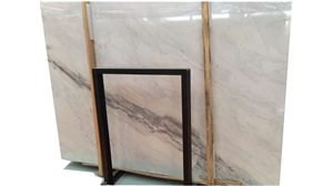 Venus White Marble Grey Veins White Marble Slab for Interior