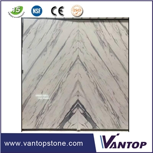 White Calacatta Prime Stone Slab Engineered Marble
