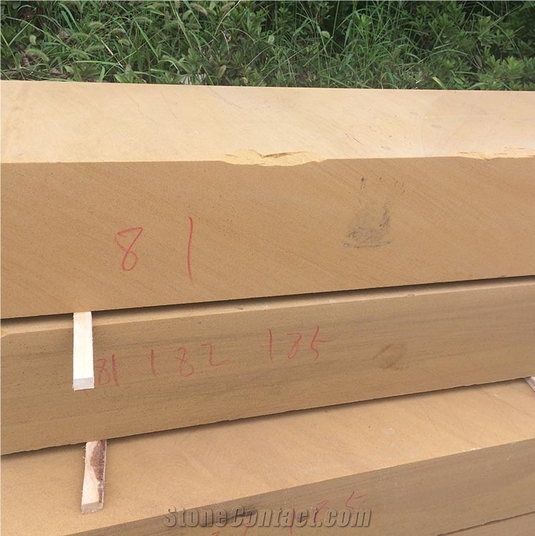 Chinese Natural Sandstone Blocks Gold Sandstone