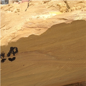 Chinese Natural Sandstone Blocks Gold Sandstone