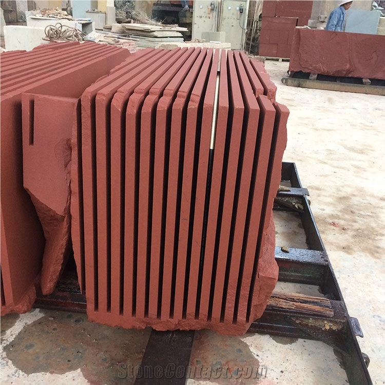 Red Sandstone Tiles Sandstone Slabs for Floor and Wall