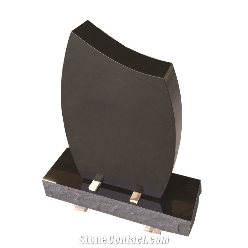 Polishsed Honed Flamed Shanxi Black Absolute Black Granite Headstone