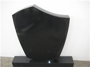 Polishsed Honed Flamed Shanxi Black Absolute Black Granite Headstone