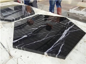Black Marquina Marble Table Tops, Nero Marquina Marble Countertop