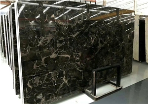 China Brown Marble Slabs, China Dark Emperador Marble Slabs