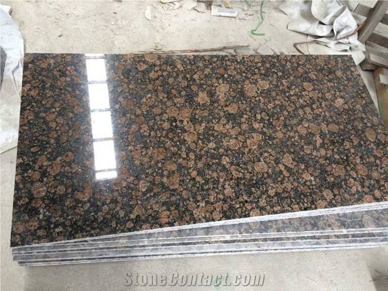 Dark Brown Granite Kitchen Countertop, Baltic Brown Granite Countertop