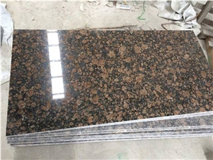 Dark Brown Granite Kitchen Countertop, Baltic Brown Granite Countertop