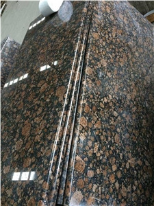 Dark Brown Granite Kitchen Countertop, Baltic Brown Granite Countertop
