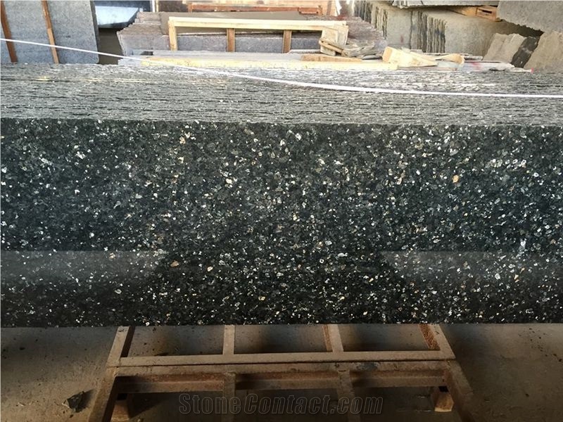 Emerald Pearl Granite Tiles & Slabs, Polished Green Granite Floor Tile