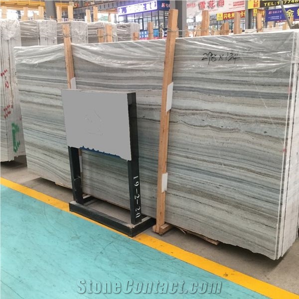 Palissandro Blue Marble Slabs, Crystal Wood Grain Marble Slabs