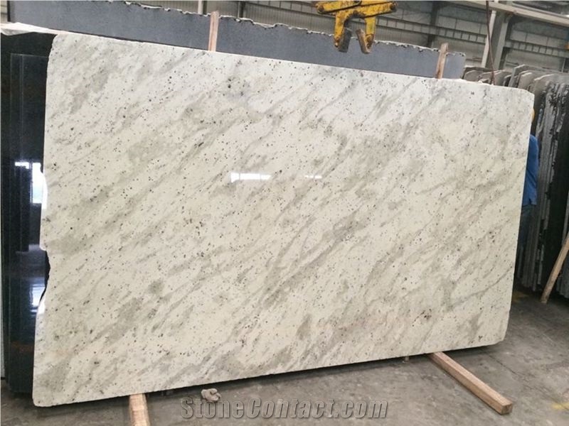 Polished White Granite Slabs/Tiles, Andromeda White Granite Slabs/Tile