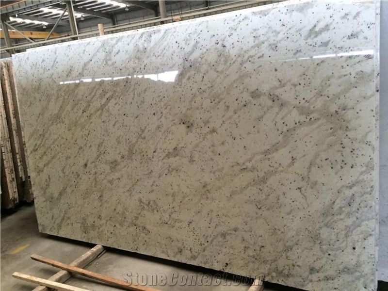Polished White Granite Slabs/Tiles, Andromeda White Granite Slabs/Tile