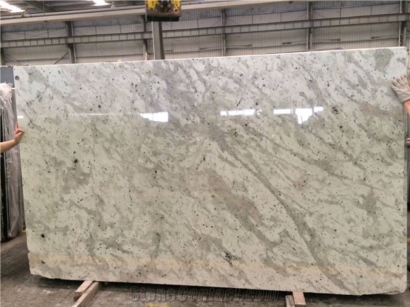 Polished White Granite Slabs/Tiles, Andromeda White Granite Slabs/Tile