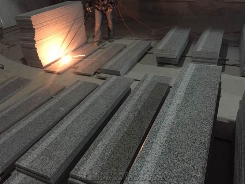 Rosa Beta Grey Granite Stairs/Steps, G623 Light Grey Granite Stairs