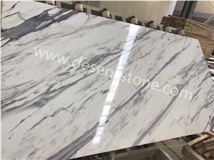 Cheap Calacatta White Artificial Marble Stone/Quartz Stone Slabs&Tiles