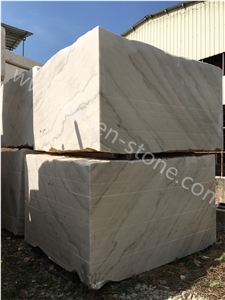 China Guangxi White/Ivory Jade White Marble Big/Small Stone Blocks