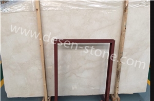 Crema Marfil/Crema Marfil Pink Vein Marble Stone Slabs&Tiles Flooring