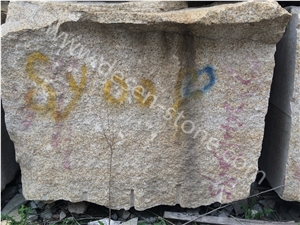G682 Sunset Gold/Giallo Padang Yellow Rusty Granite Stone Blocks