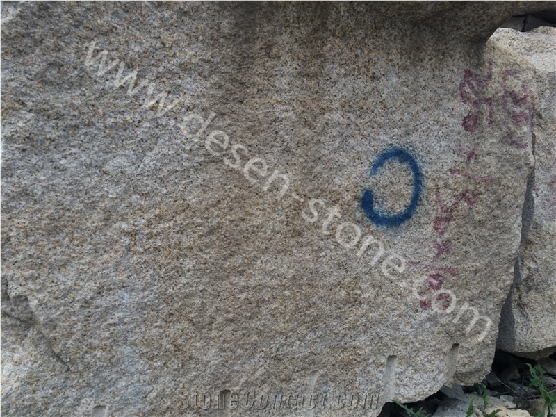 G682 Sunset Gold/Giallo Padang Yellow Rusty Granite Stone Blocks