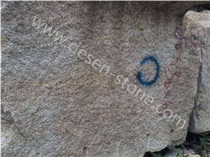 G682 Sunset Gold/Giallo Padang Yellow Rusty Granite Stone Blocks G682 Sunset Gold/Giallo Padang Yellow Rusty Granite Stone Blocks