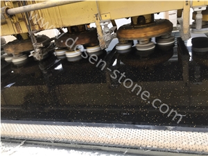 Sparkle Black Galaxy Artificial Granite Stone/Quartz Stone Slabs&Tiles