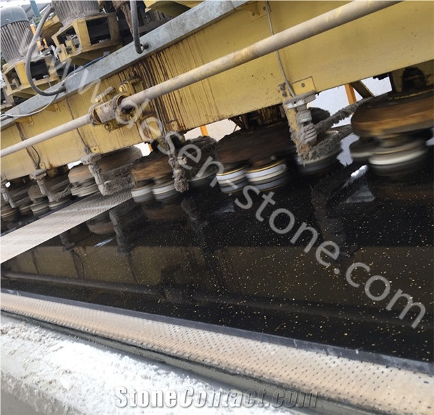 Sparkle Black Galaxy Artificial Granite Stone/Quartz Stone Slabs&Tiles