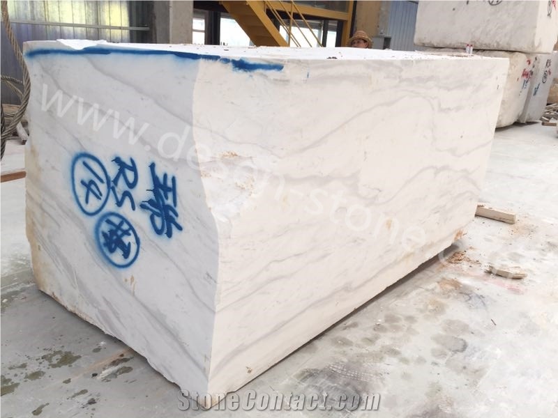 Volakas White/Jazz White/Kyknos White/Dramas White Marble Stone Blocks