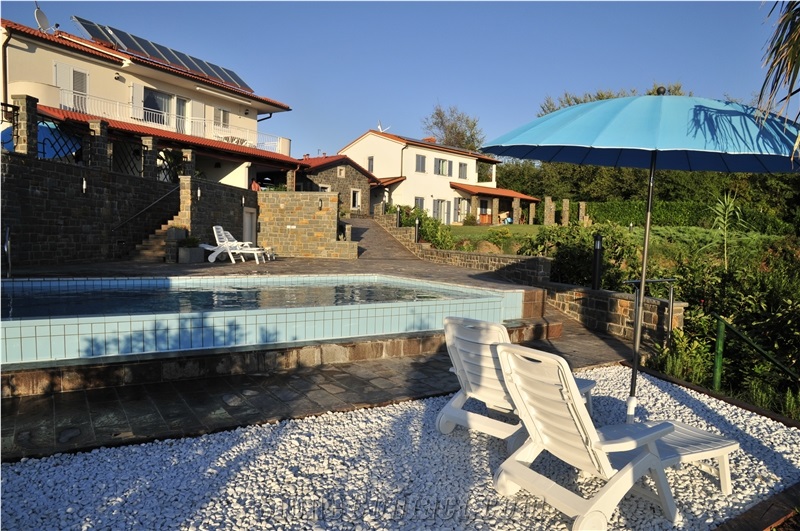Irregula Porfido Di Albiano Slabs Pool Pavers