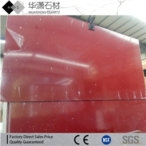 Crystal Red Quartz,Sparkling Red Quartz,Artificial Quartz Big Slabs