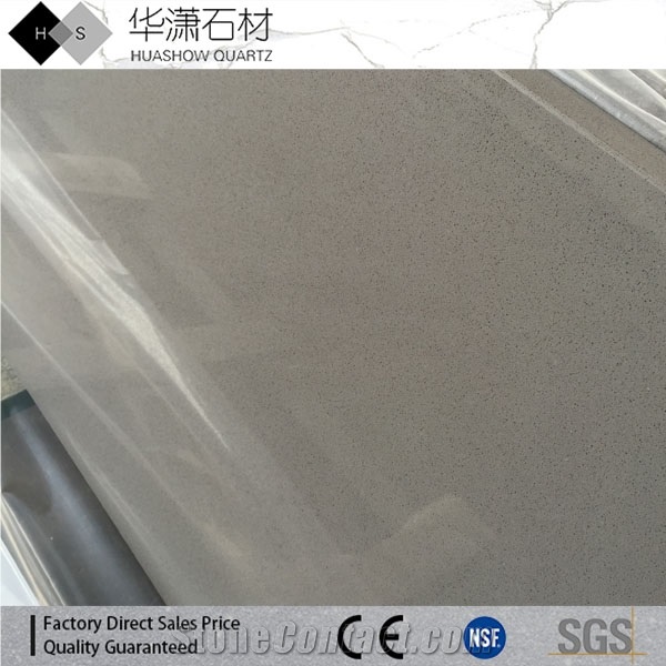 Pure Brown Quartz Stone Countertops,Artificial Quartz Kitchen Tops