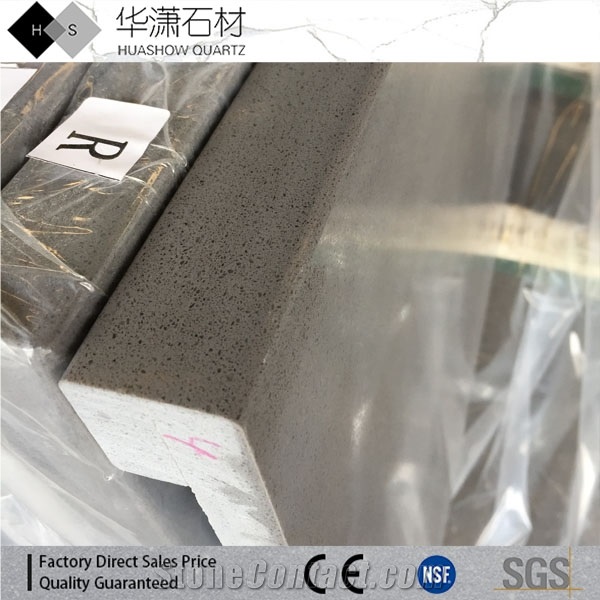 Pure Brown Quartz Stone Countertops,Artificial Quartz Kitchen Tops