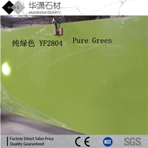 Pure Green Quartz Stone,Artificial Quartz Stone Tiles and Slabs