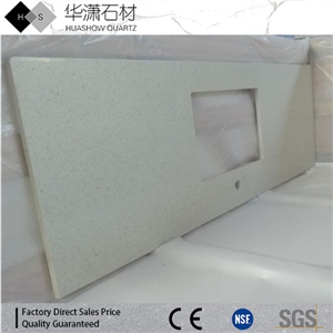 Small Grain White Quartz,Quartz Bathroom Countertops,Vantity Tops