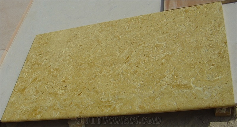 Flowery Gold Limestone Tiles