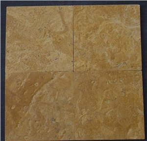 Flowery Gold Limestone Tiles