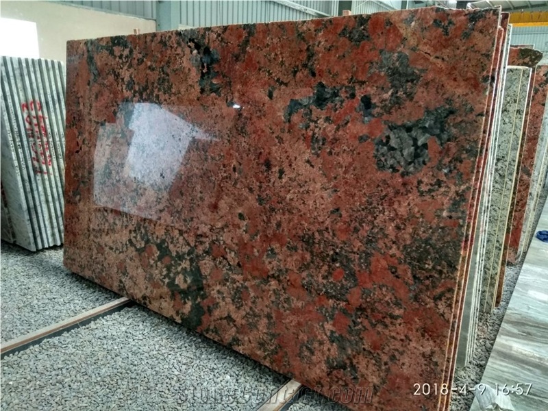 Volcano Red Granite Slabs