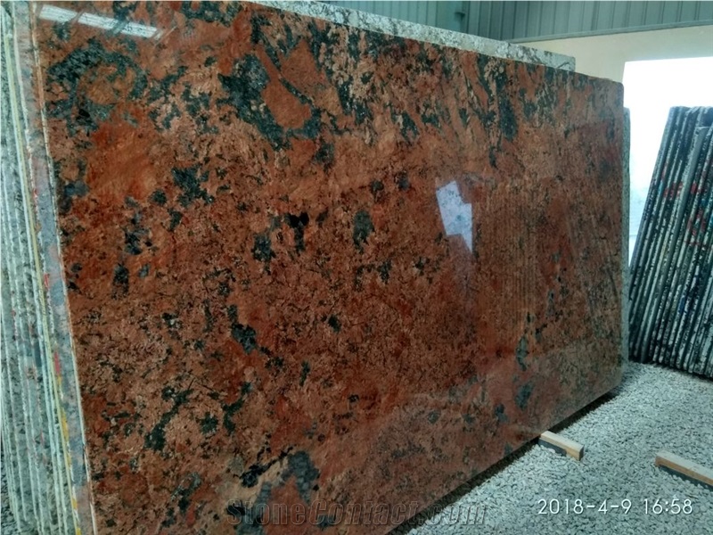 Volcano Red Granite Slabs
