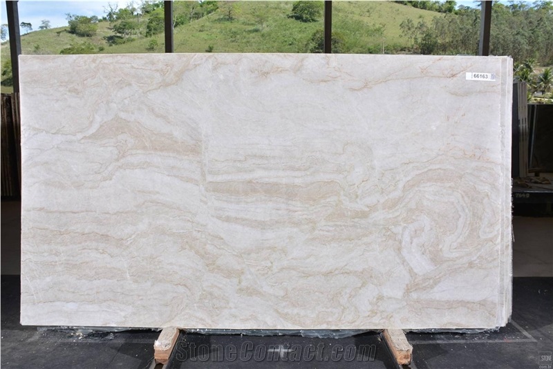 Perla Venata Quartzite Slabs, Brazil White Quartzite