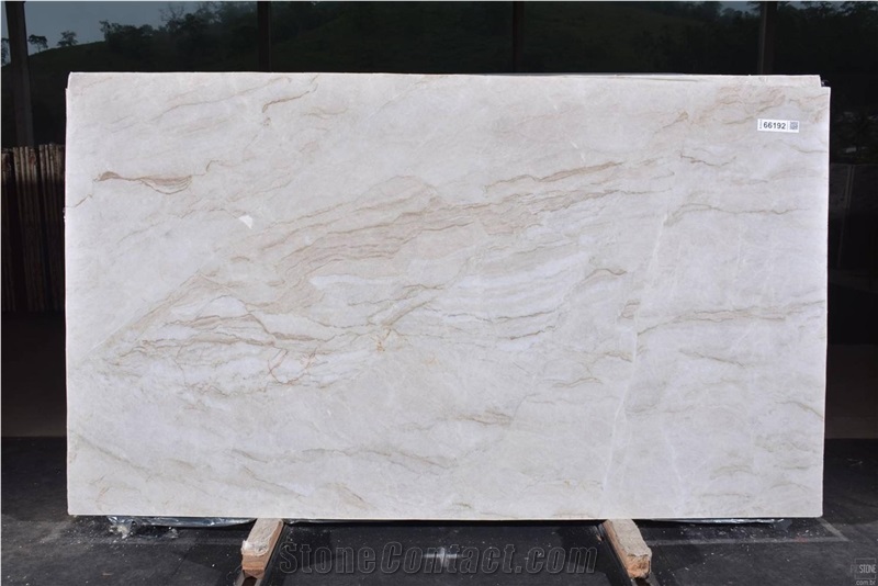 Perla Venata Quartzite Slabs, Brazil White Quartzite