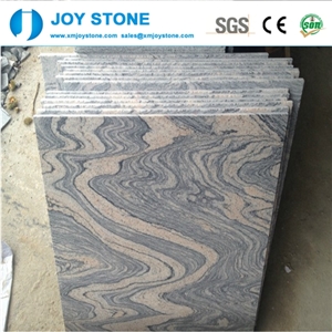 Cheap China Juparana Pink Spray Wave Granite Slabs Tiles Polish Honed