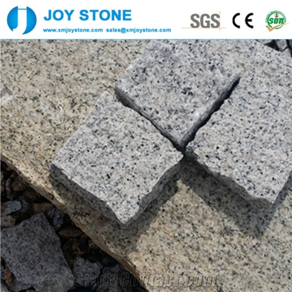 Split Haicang White China Bianco Sardo G623 Grey Granite Cobble Stone