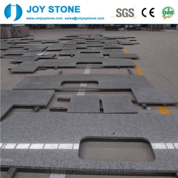 Wholesale G603 Padang Crystal Granite Kitchen Countertop with Sink Cut