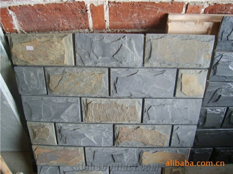 Mushroom Stone,Slate,Split Tile Wall