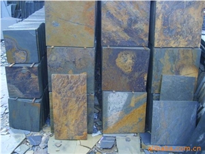 Stone Slate Slabs, Xingzi Black Slate Slabs, Tile, Wall, Flooring