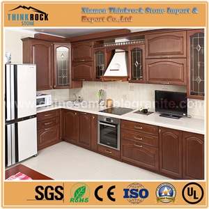 China Economical Glacier Single White Quartz Island Tops